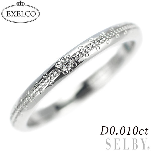 エクセルコ Pt950 ダイヤモンド リング 0.010ct