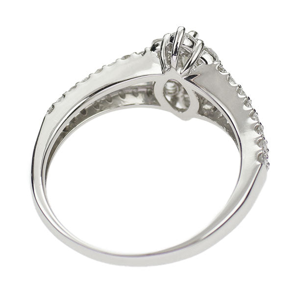 Pt900 マーキス ダイヤモンド  リング 0.22ct D0.81ct