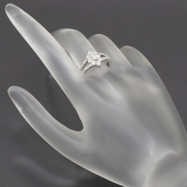 Pt900 マーキス ダイヤモンド  リング 0.22ct D0.81ct