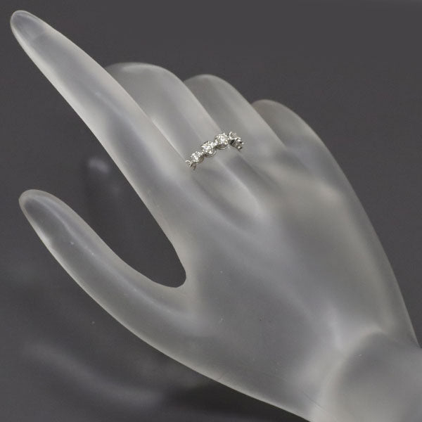 K18WG ダイヤモンド チェーンリング 0.35ct フリーアジャスター式