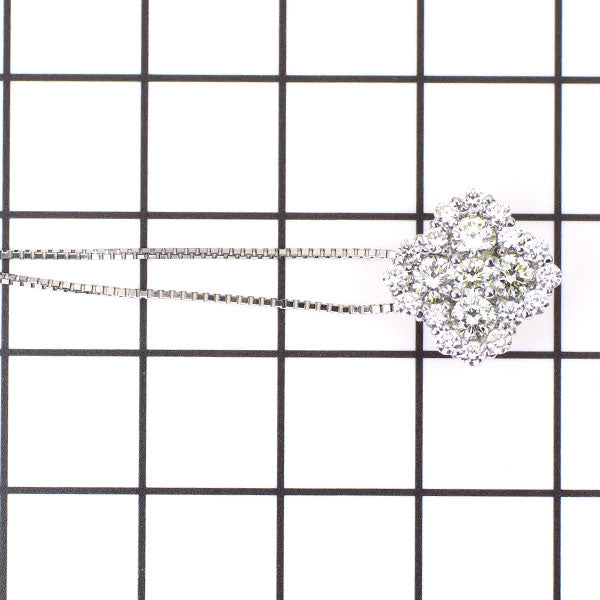 Pt900/ Pt850 ダイヤモンド ペンダントネックレス 1.00ct フラワー