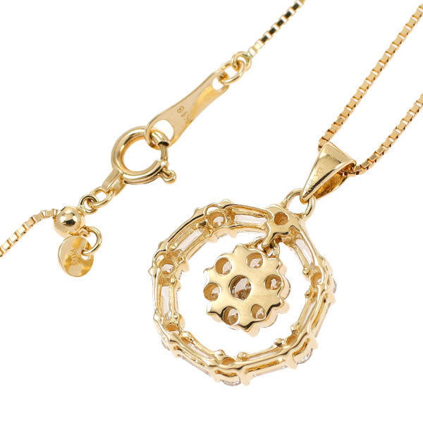 K18YG ダイヤモンド ペンダントネックレス 0.75ct