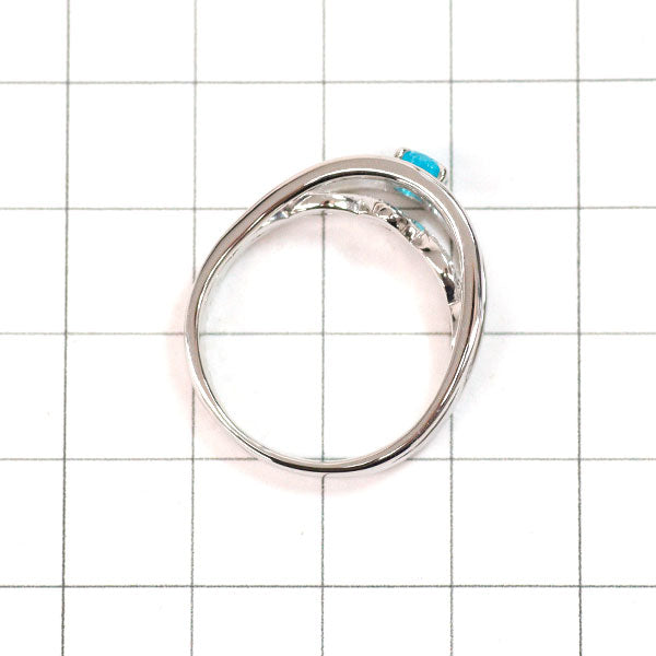 希少 Pt900 パライバトルマリン ダイヤモンド リング 0.448ct D0.29ct