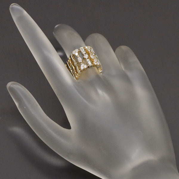 K18YG/WG ダイヤモンド リング 1.74ct
