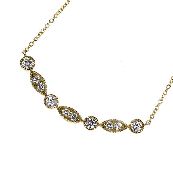 K18YG ダイヤモンド ペンダントネックレス 0.37ct