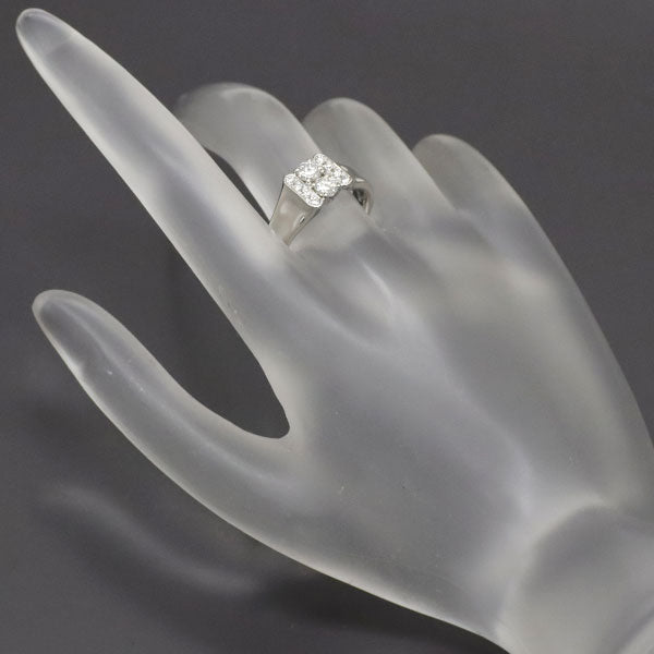 Pt900 ダイヤモンド リング 0.41ct D0.10ct