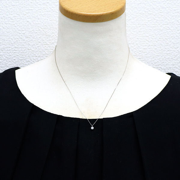 新品 Pt900/ Pt850 ダイヤモンド ペンダントネックレス 0.167ct K（Faint Brown） VS2 EX