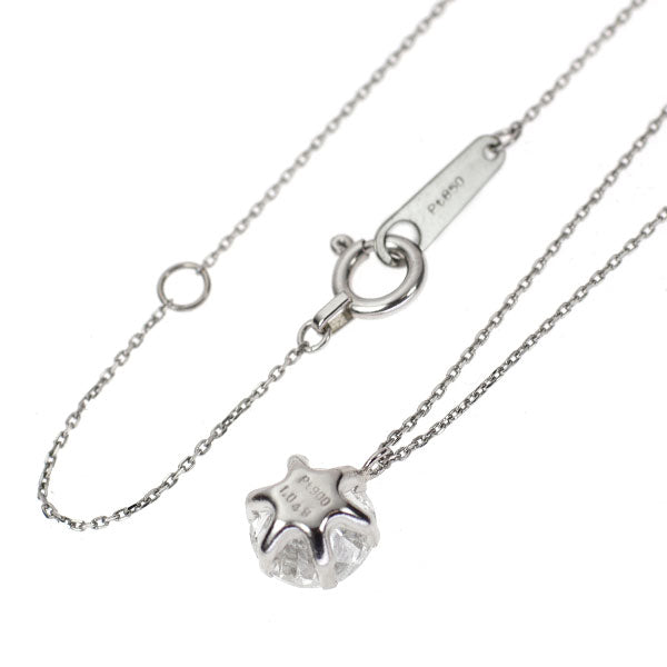 New Pt900/Pt850 Diamond Pendant Necklace 1.049ct F I1 Fair 