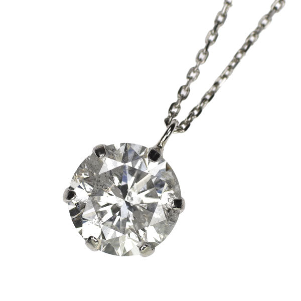 新品 Pt900/ Pt850 ダイヤモンド ペンダントネックレス 1.009ct H I1 VG
