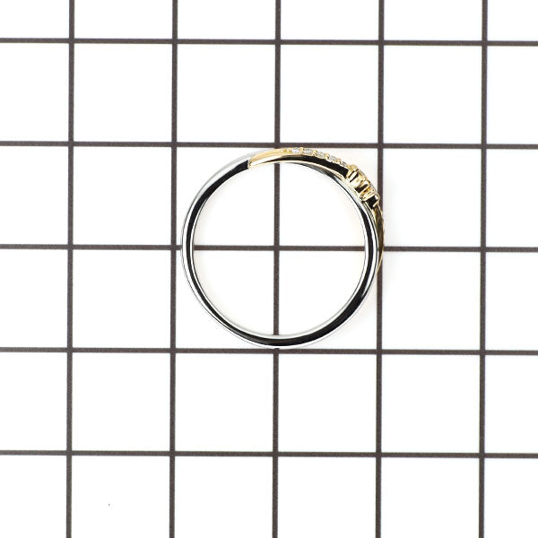 スタージュエリー K18YG/Pt950 ダイヤモンド リング 0.06ct