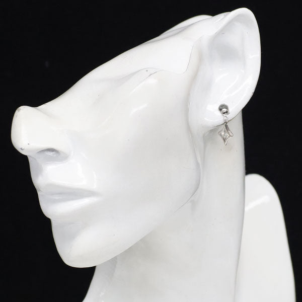 K18WG ダイヤモンド ピアス 0.41ct