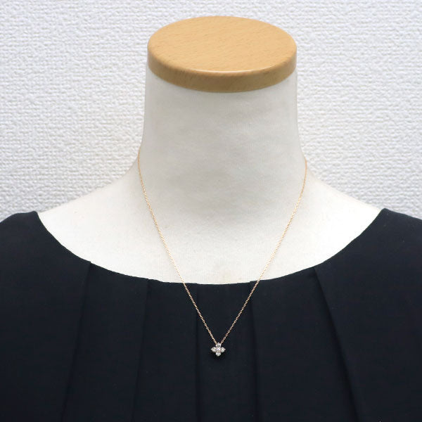 4℃プレジェンス K18PG ダイヤモンド ペンダントネックレス