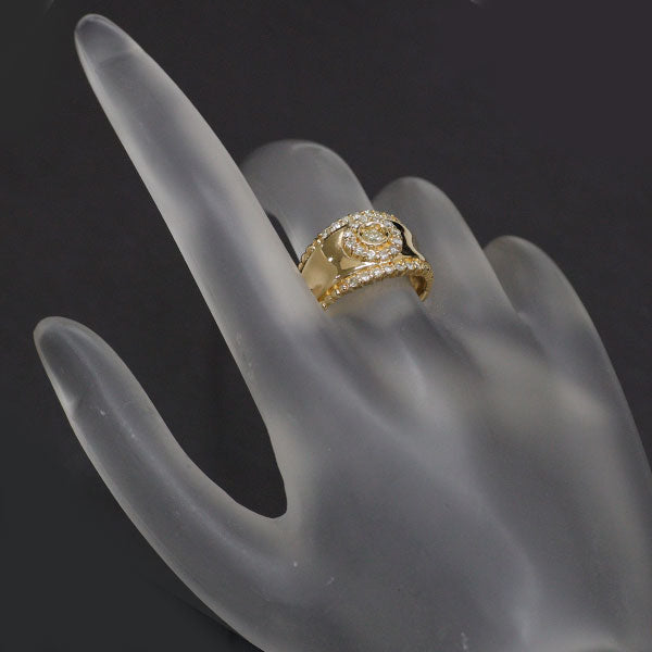 K18YG ダイヤモンド リング 0.11ct D0.39ct — セルビー