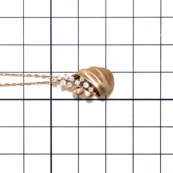 K18PG ダイヤモンド ペンダントネックレス 0.30ct