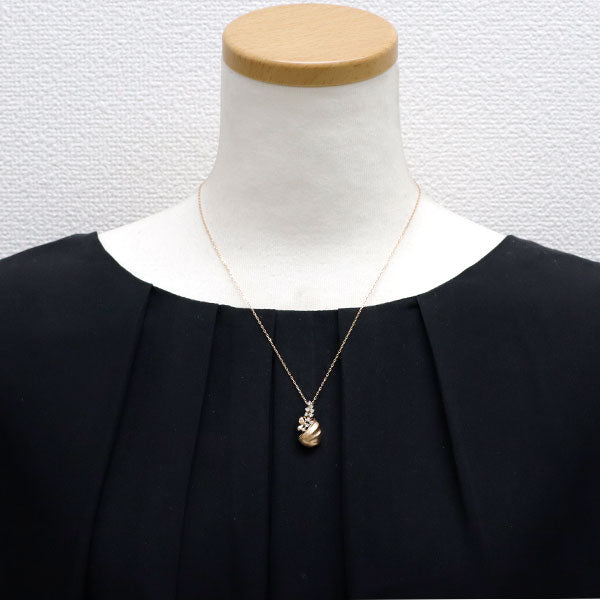 K18PG ダイヤモンド ペンダントネックレス 0.30ct