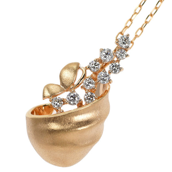 K18PG ダイヤモンド ペンダントネックレス 0.30ct