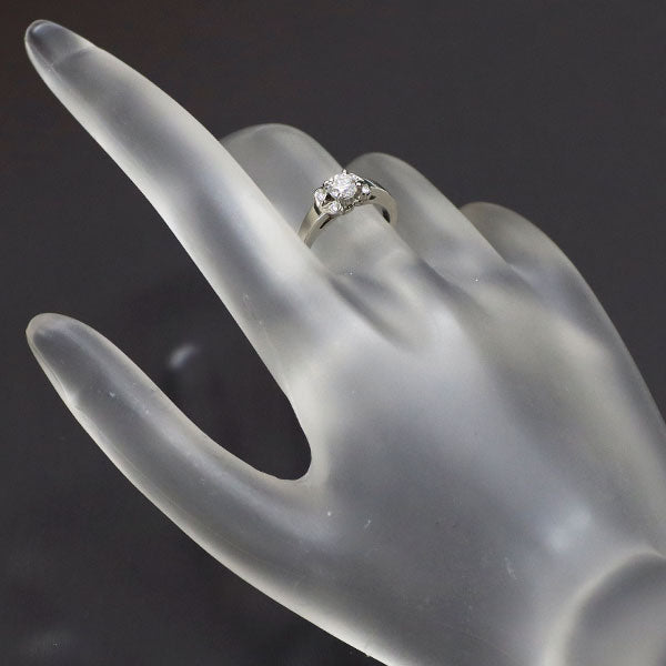 カルティエ Pt950 ダイヤモンド リング 0.32ct D VVS2 3EX バレリーナ 47号