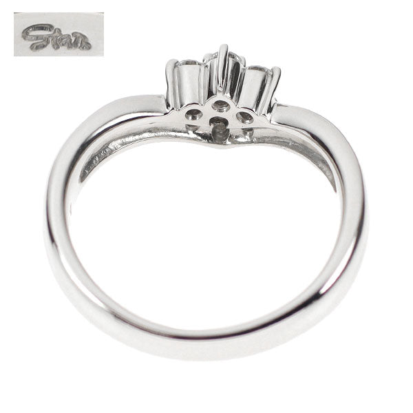 スタージュエリー 希少 Pt900 天然ピンク ダイヤモンド リング 0.03ct D0.17ct フラワー