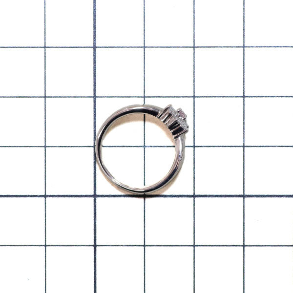 スタージュエリー 希少 Pt900 天然ピンク ダイヤモンド リング 0.03ct D0.17ct フラワー