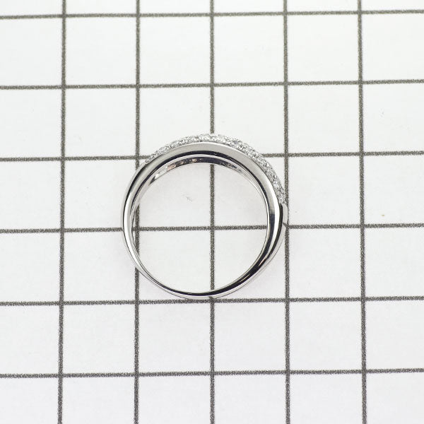 Tasaki Pearl Pt900 Diamond Ring 0.45ct Pavé 
