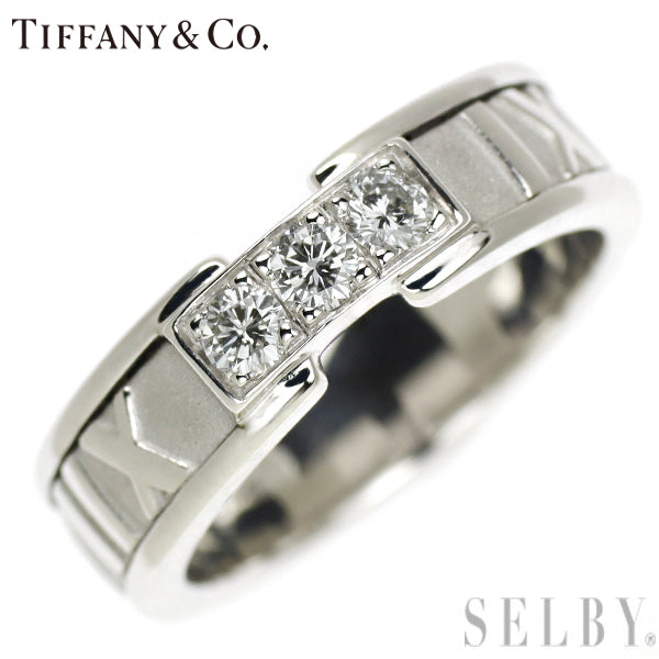 ティファニー K18WG ダイヤモンド リング アトラス