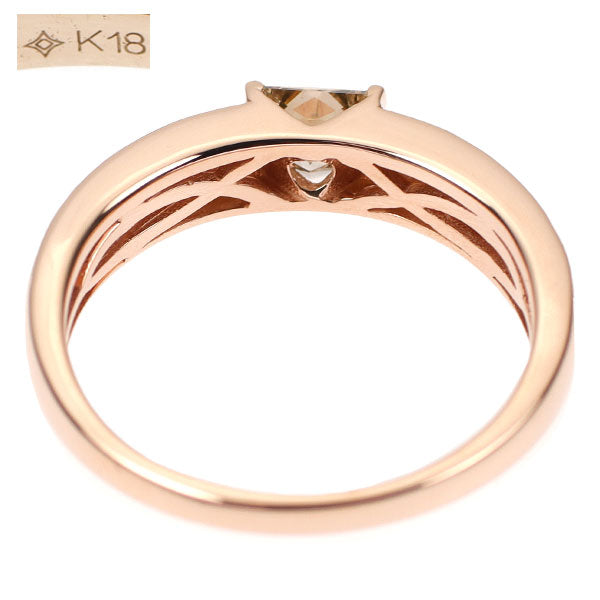 GSTV K18PG プリンセスカット ダイヤモンド リング 0.50ct