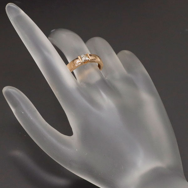 GSTV K18PG プリンセスカット ダイヤモンド リング 0.50ct