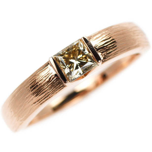 GSTV K18PG プリンセスカット ダイヤモンド リング 0.50ct