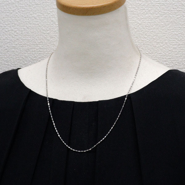 新品 K18WG チェーン ネックレス ～50cm シリンダー 1.4mm
