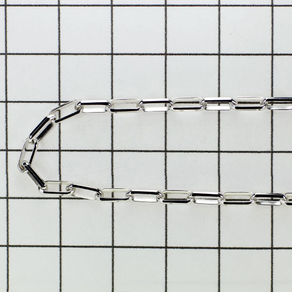 New K18WG Chain Necklace 50cm Azuki 0.8mm 