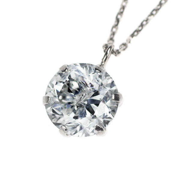 新品 Pt900/ Pt850 LDH ダイヤモンド ペンダントネックレス 1.006ct G I2 Poor