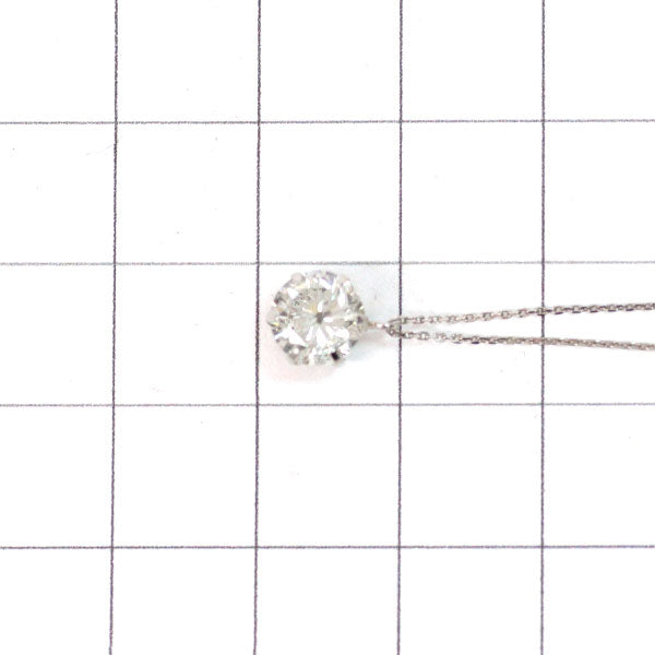 New Pt900/Pt850 Diamond Pendant Necklace 1.359ct J I1 Poor 