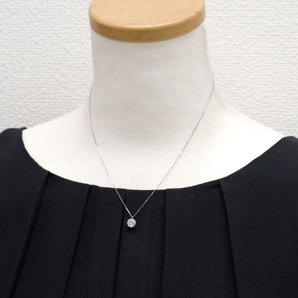 New Pt900/Pt850 Diamond Pendant Necklace 1.359ct J I1 Poor 