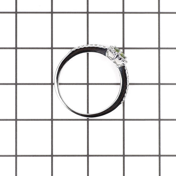 K18WG トリートグリーンダイヤモンド リング 0.250ct D0.201ct