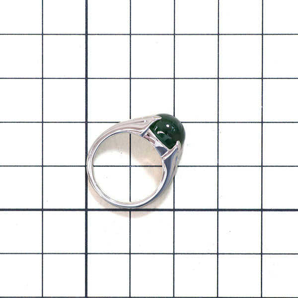 Pt900 トルマリンキャッツアイ ダイヤモンド リング 5.12ct D0.10ct