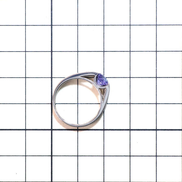 Pt950 タンザナイト ダイヤモンド リング 0.84ct D0.01ct