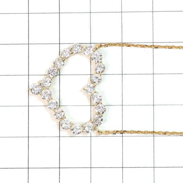 新品 K18YG ダイヤモンド ペンダントネックレス 3.00ct ハート