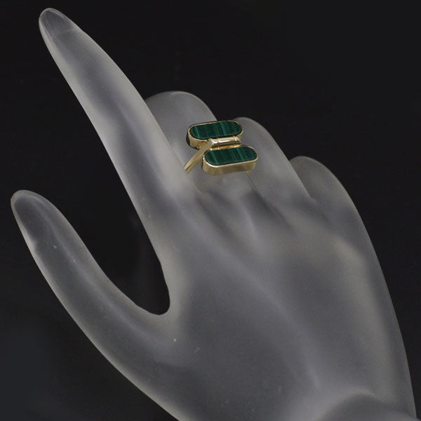 ミキモト K14YG マラカイト リング ヴィンテージ製品