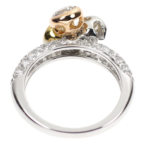 K18YG/ WG/ PG ダイヤモンド リング 1.57ct D1.04ct