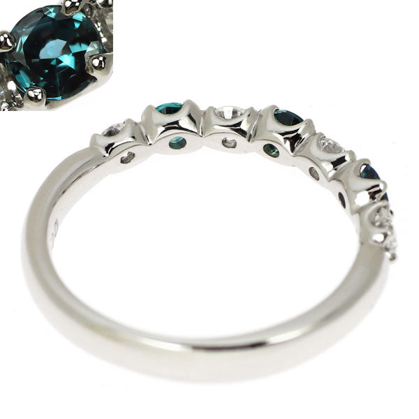 希少 Pt900 アレキサンドライト ダイヤモンド リング 0.35ct D0.34ct