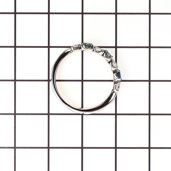 希少 Pt900 アレキサンドライト ダイヤモンド リング 0.35ct D0.34ct