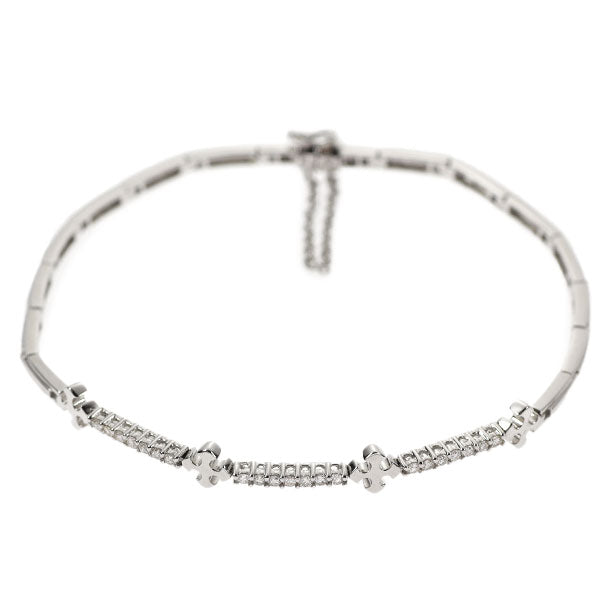 マグネット/ K18WG ダイヤモンド ブレスレット 0.31ct