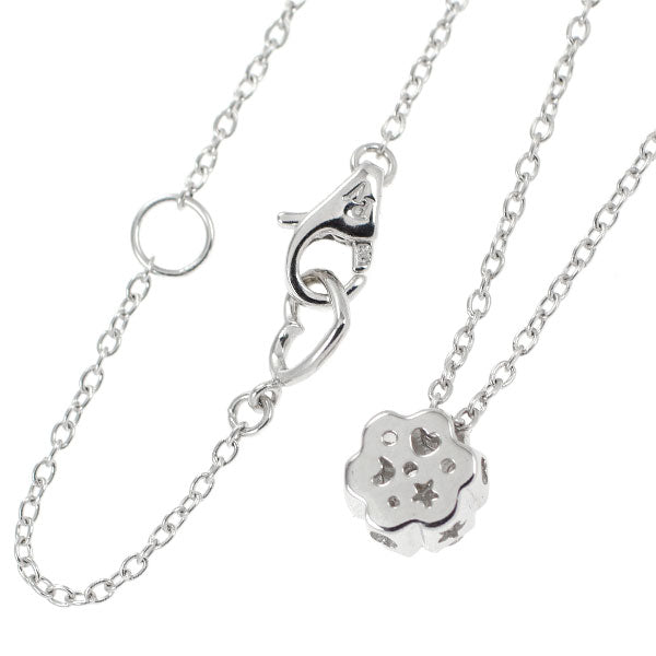 ポンテヴェキオ K18WG ダイヤモンド ペンダントネックレス 0.26ct フラワー