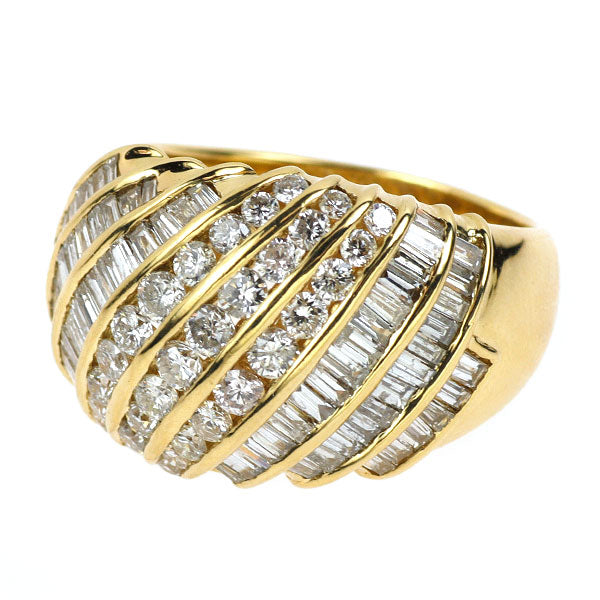 K18YG ダイヤモンド リング 3.00ct