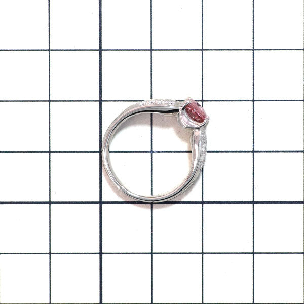Pt900 ピンクサファイア ダイヤモンド リング 1.19ct D0.32ct