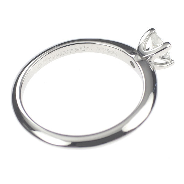 ティファニー Pt950 プリンセスカット ダイヤモンド リング 0.22ct