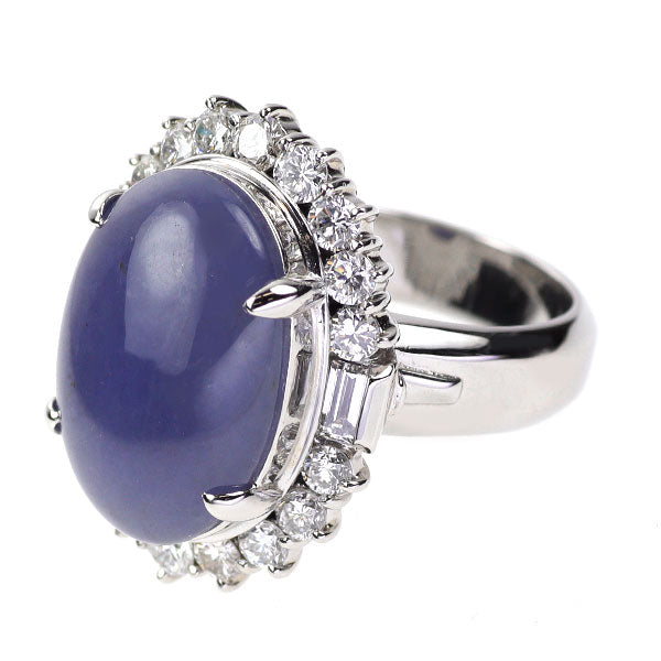 Pt900 ラベンダー翡翠 ダイヤモンド リング 8.63ct D1.50ct