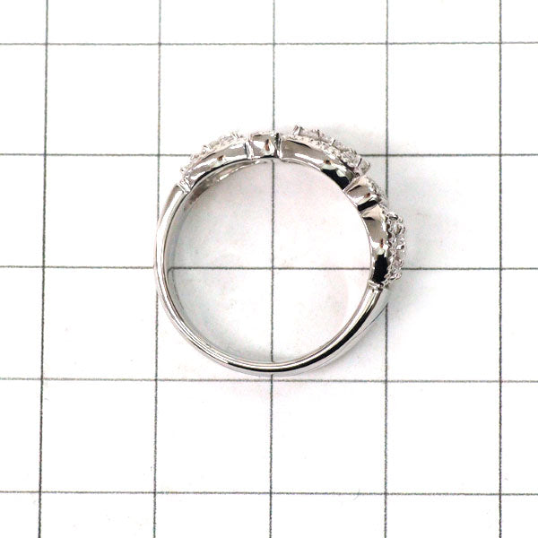Pt900 ダイヤモンド リング 0.52ct  フラワー