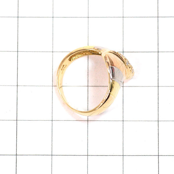 Pt900/ K18YG/PG ダイヤモンド リング 0.04ct