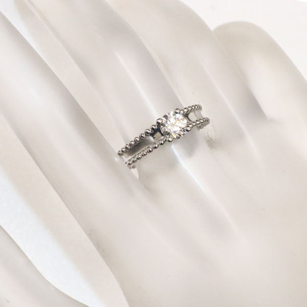 ヴァンクリーフ＆アーペル Pt950 ダイヤモンド リング 0.5ct D VVS2 EX エステル ソリティア 49号
